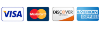 Visa, MasterCard, Discover, American Express